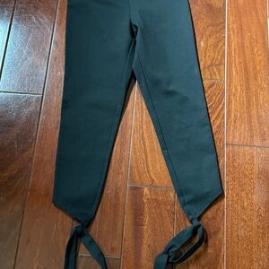 BCBG Black Tie-Detail Leggings